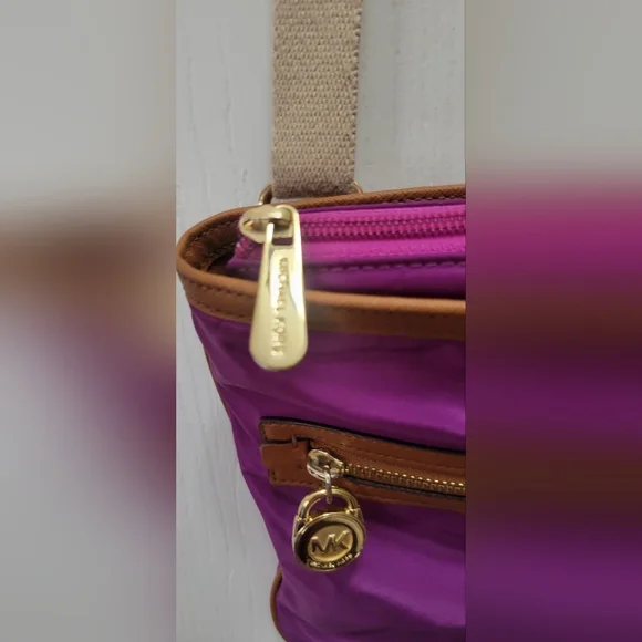 Michael Kors Nylon And Leather Crossbody Purse - Picture 5 of 15